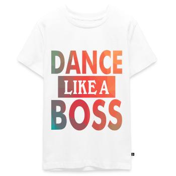 Dancer Dancing Music Saying Dancer - Teenager Premium Organic T-Shirt - white - Front - AI Model Teenager Male light (155cm)