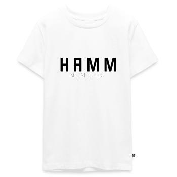 Hamm My City - Teenager Premium Organic T-Shirt - white - Front - AI Model Teenager Male light (155cm)