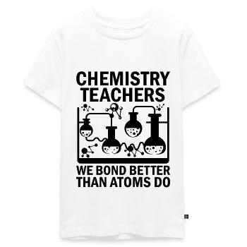 Science Teacher School Teacher Biology Chemistry P - Teenager Premium Organic T-Shirt - white - Front - AI Model Teenager Male light (155cm)