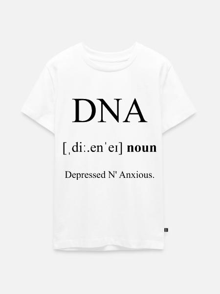 DNA Definition Dictionary - Teenager Premium Bio T-Shirt - Weiß