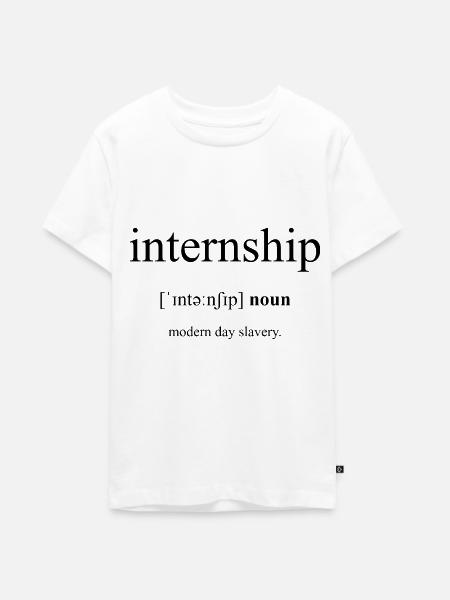 Internship | Praktikum Definition Dictionary - Teenager Premium Bio T-Shirt - Weiß