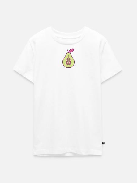 geteilte Birne - Teenager Premium Bio T-Shirt - Weiß