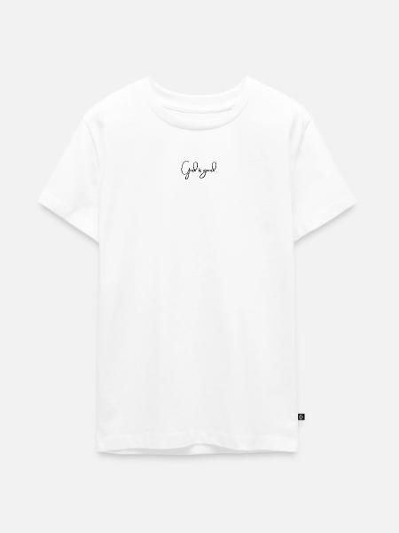 Gott ist gut (dunkel) - Teenager Premium Bio T-Shirt - Weiß