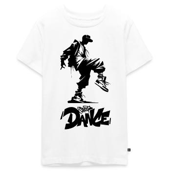 Danseuse de rue - T-shirt Premium bio Ado - blanc - Devant - AI Model Teenager Male light (155cm)