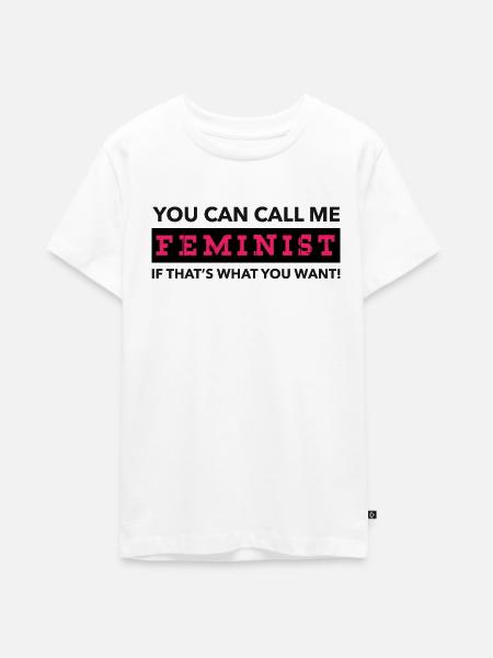 Feministin - Teenager Premium Bio T-Shirt - Weiß