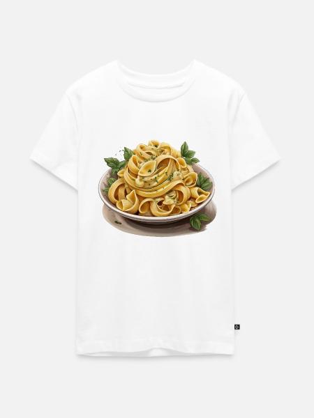 Pasta - Teenager Premium Bio T-Shirt - Weiß