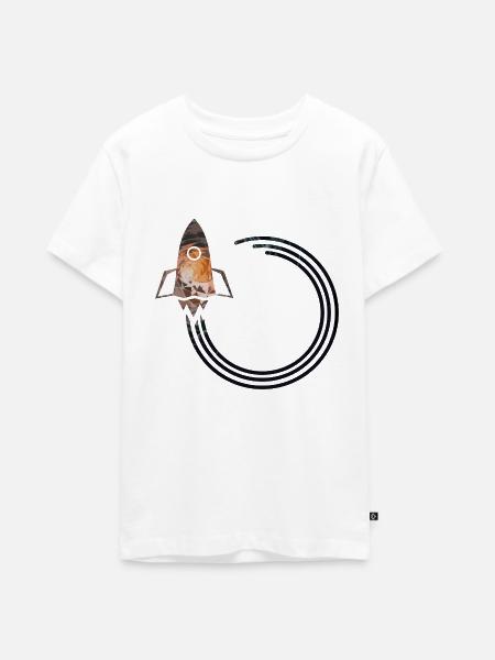 Rakete - Teenager Premium Bio T-Shirt - Weiß