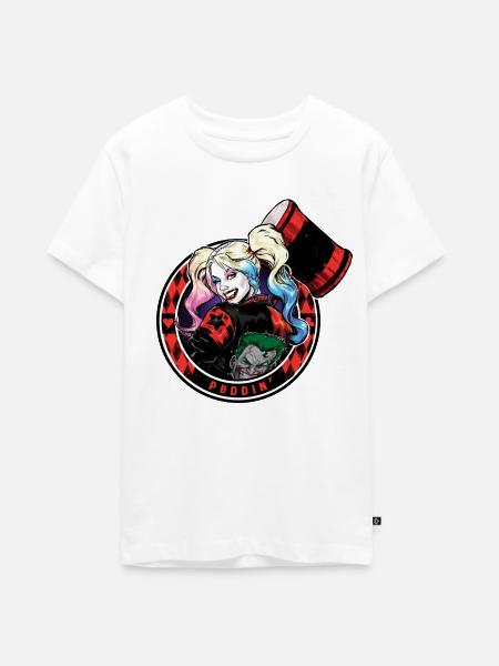Harley Quinn Puddin' - Teenager Premium Bio T-Shirt - Weiß