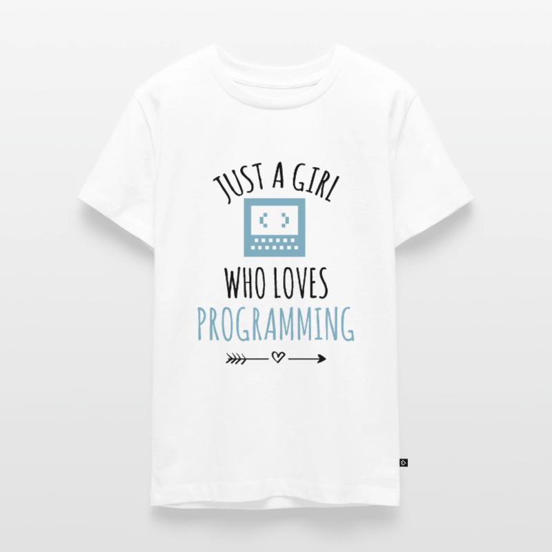 Programmeur programmation fille de codage T-shirt Premium bio Ado