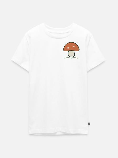 Kleiner Pilz - Teenager Premium Bio T-Shirt - Weiß
