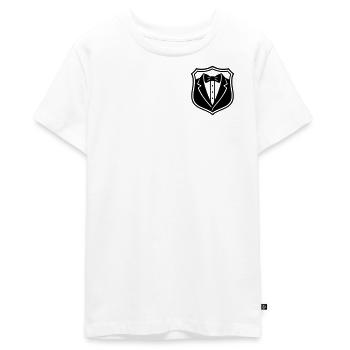 The groom - Teenager Premium Organic T-Shirt - white - Front - AI Model Teenager Male light (155cm)