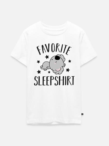 Koala Bär Schlafen - Teenager Premium Bio T-Shirt - Weiß