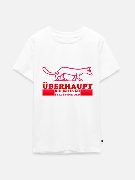 Ich bin immer Schuld - Teenager Premium Bio T-Shirt - Weiß