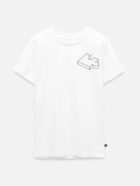 Puzzleteil - Teenager Premium Bio T-Shirt - Weiß