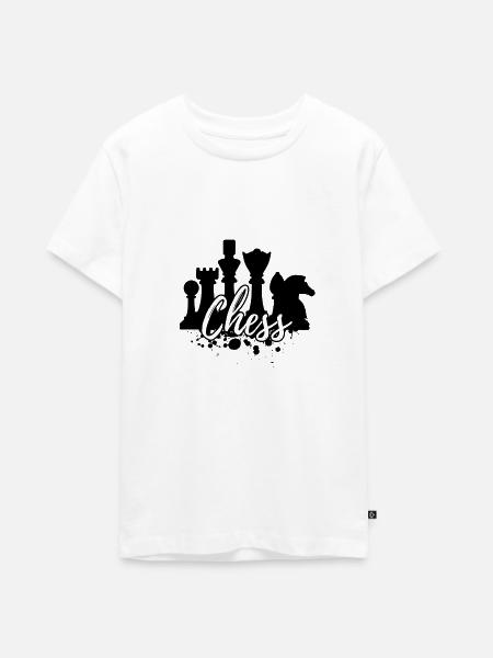 Schach - Teenager Premium Bio T-Shirt - Weiß