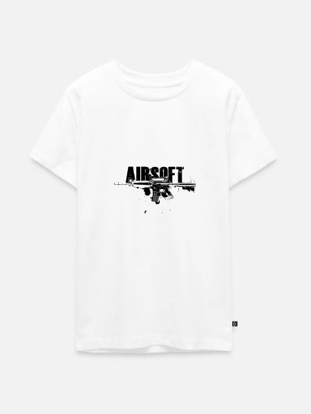 Airsoft - Teenager Premium Bio T-Shirt - Weiß