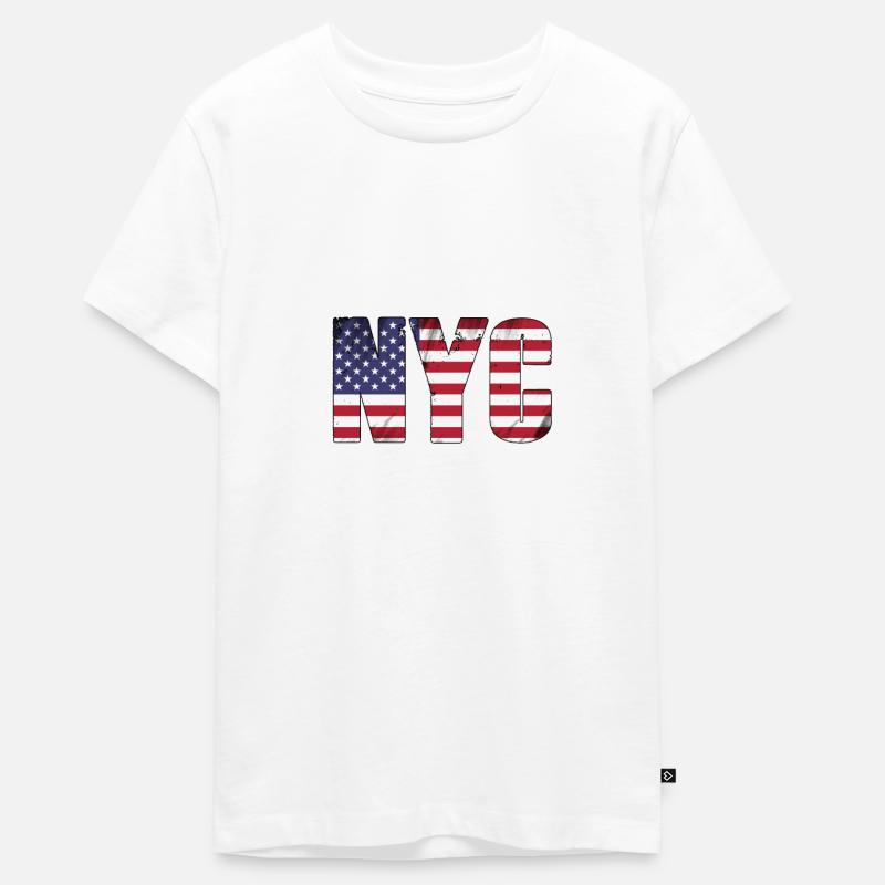 NYC - T-shirt Premium bio Ado - blanc
