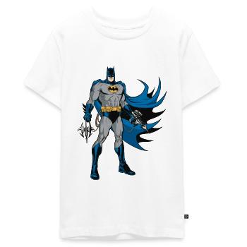 Batman Pose with Gear - Teenager Premium Bio T-Shirt - Weiß - Vorne - AI Model Teenager Male light (155cm)