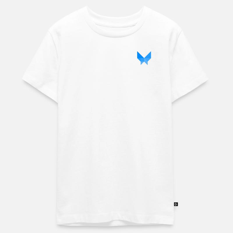 Papillon - Tangram - T-shirt Premium bio Ado - blanc