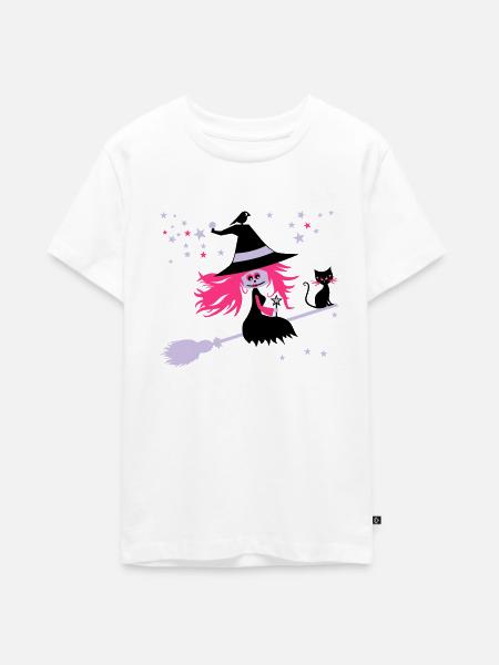 witch - Teenager Premium Organic T-Shirt - white