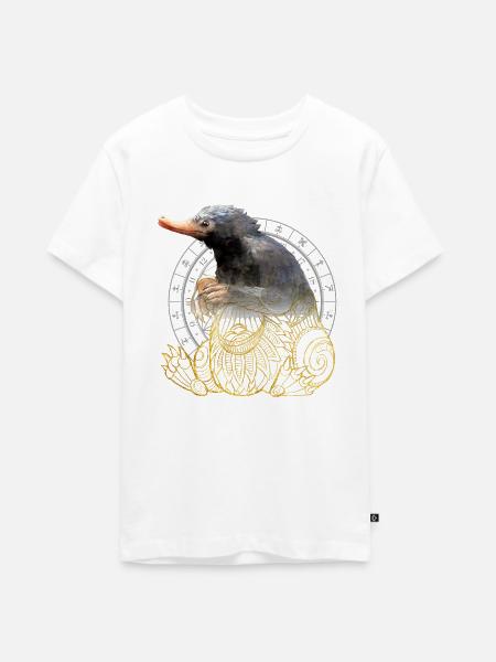Phantastische Tierwesen Niffler - Teenager Premium Bio T-Shirt - Weiß