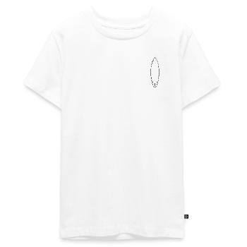 Surfboard - Teenager Premium Organic T-Shirt - white - Front - AI Model Teenager Male light (155cm)