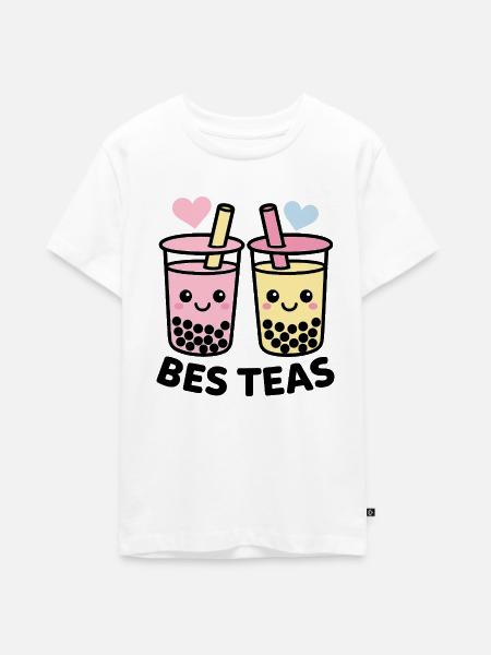 Best Friends - Teenager Premium Bio T-Shirt - Weiß