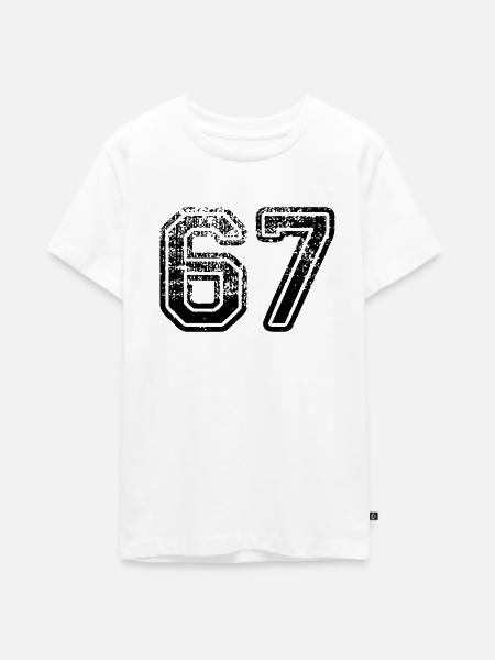 67 - Teenager Premium Bio T-Shirt - Weiß