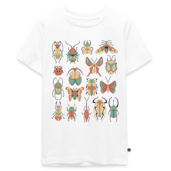 Insekten Kaefer Krabbeltiere - Teenager Premium Bio T-Shirt - Weiß - Vorne - AI Model Teenager Male light (155cm)