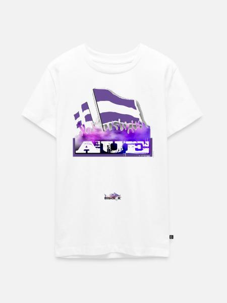 Aue all4one - Teenager Premium Bio T-Shirt - Weiß