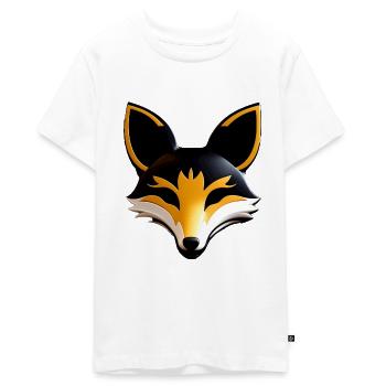 Fennec logo - Teenager Premium Organic T-Shirt - white - Front - AI Model Teenager Male light (155cm)