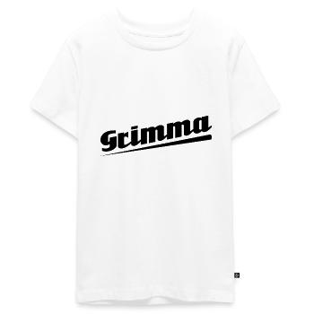 Grimma - Textdesign mit Stadtnamen - Teenager Premium Bio T-Shirt - Weiß - Vorne - AI Model Teenager Male light (155cm)