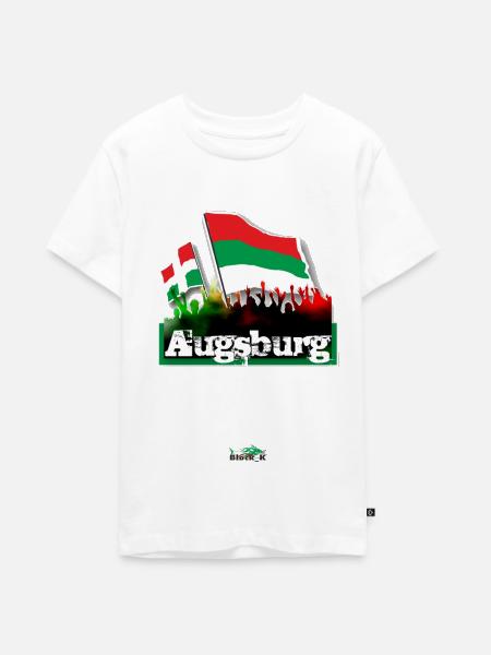 augsburg all4one - Teenager Premium Bio T-Shirt - Weiß
