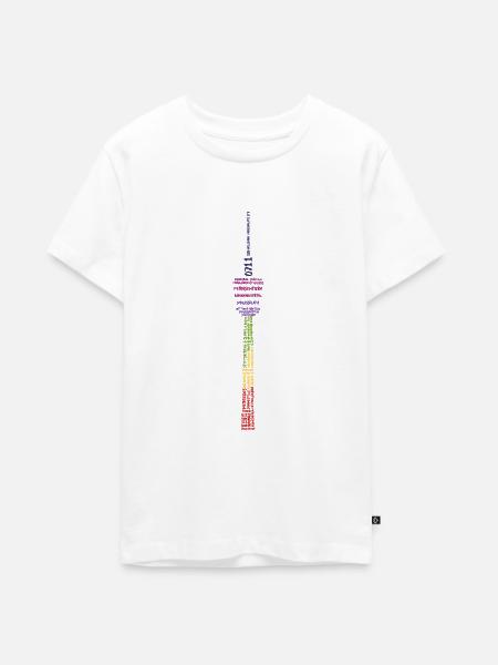 Stuttgarter Fernsehturm Sonderkollektion: PRIDE - Teenager Premium Bio T-Shirt - Weiß
