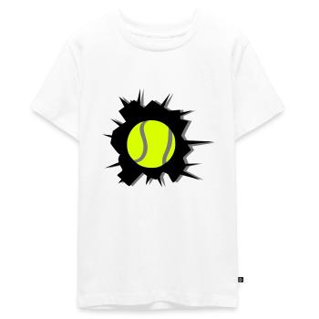 Tennis - Teenager Premium Bio T-Shirt - Weiß - Vorne - AI Model Teenager Male light (155cm)