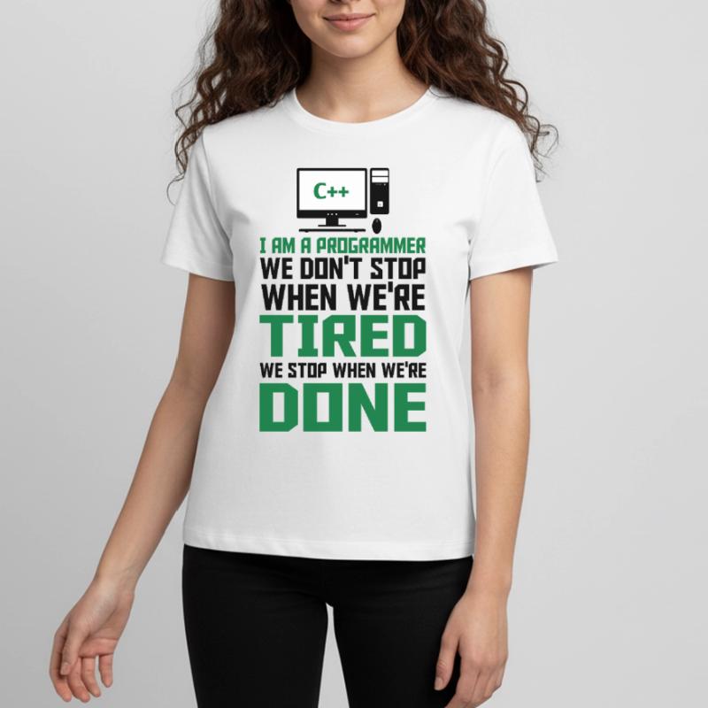 I'm A Programmer I Write Code Computer Scientist A Teenager Premium Bio T-Shirt