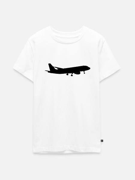 Flying Wear A320 - Teenager Premium Bio T-Shirt - Weiß