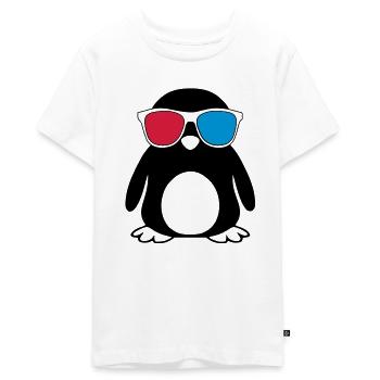 Swaggy Penguin - Teenager Premium Bio T-Shirt - Weiß - Vorne - AI Model Teenager Male light (155cm)