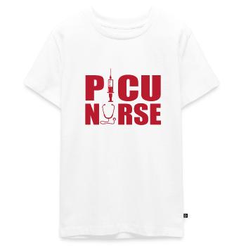 Infirmière en soins intensifs pédiatriques - T-shirt Premium bio Ado - blanc - Devant - AI Model Teenager Male light (155cm)