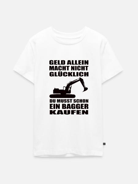 Bagger - Teenager Premium Bio T-Shirt - Weiß
