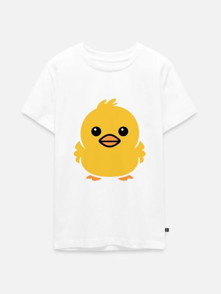 Küken - Teenager Premium Bio T-Shirt - Weiß
