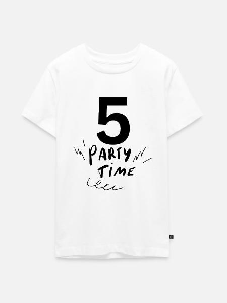 5 - Teenager Premium Bio T-Shirt - Weiß