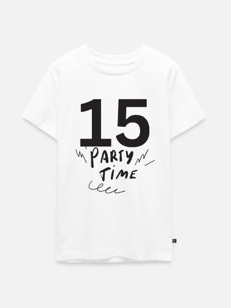 15 - Teenager Premium Bio T-Shirt - Weiß