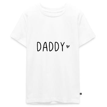 Daddy - Teenager Premium Organic T-Shirt - white - Front - AI Model Teenager Male light (155cm)