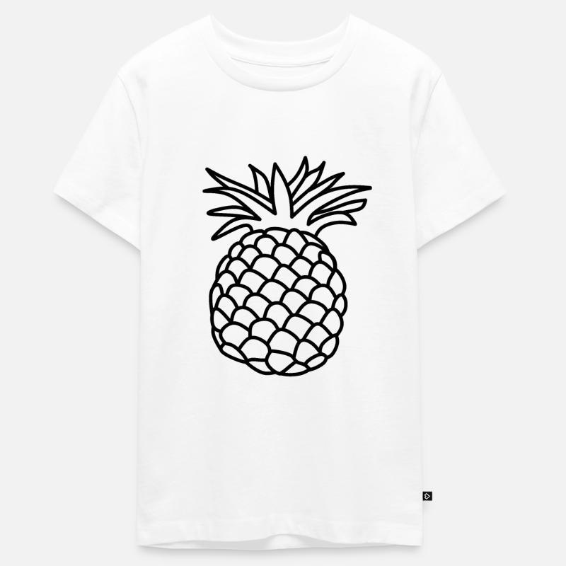 ananas - T-shirt Premium bio Ado - blanc