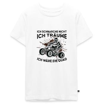 ATV Quad Geländewagen UTV Quad Bike - Teenager Premium Bio T-Shirt - Weiß - Vorne - AI Model Teenager Male light (155cm)