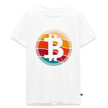 Bitcoin - T-shirt Premium bio Ado - blanc - Devant - AI Model Teenager Male light (155cm)