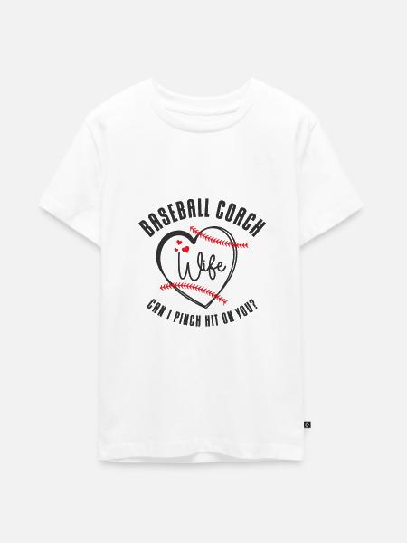 Baseball-Trainerin Ehefrau Berufstätige Mutter - Teenager Premium Bio T-Shirt - Weiß