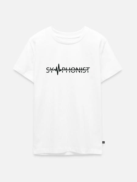 Symphoniker Heartbeat Komponist Musiker - Teenager Premium Bio T-Shirt - Weiß