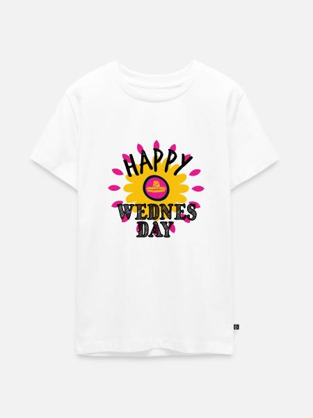 SCHÖNER MITTWOCH - Teenager Premium Bio T-Shirt - Weiß
